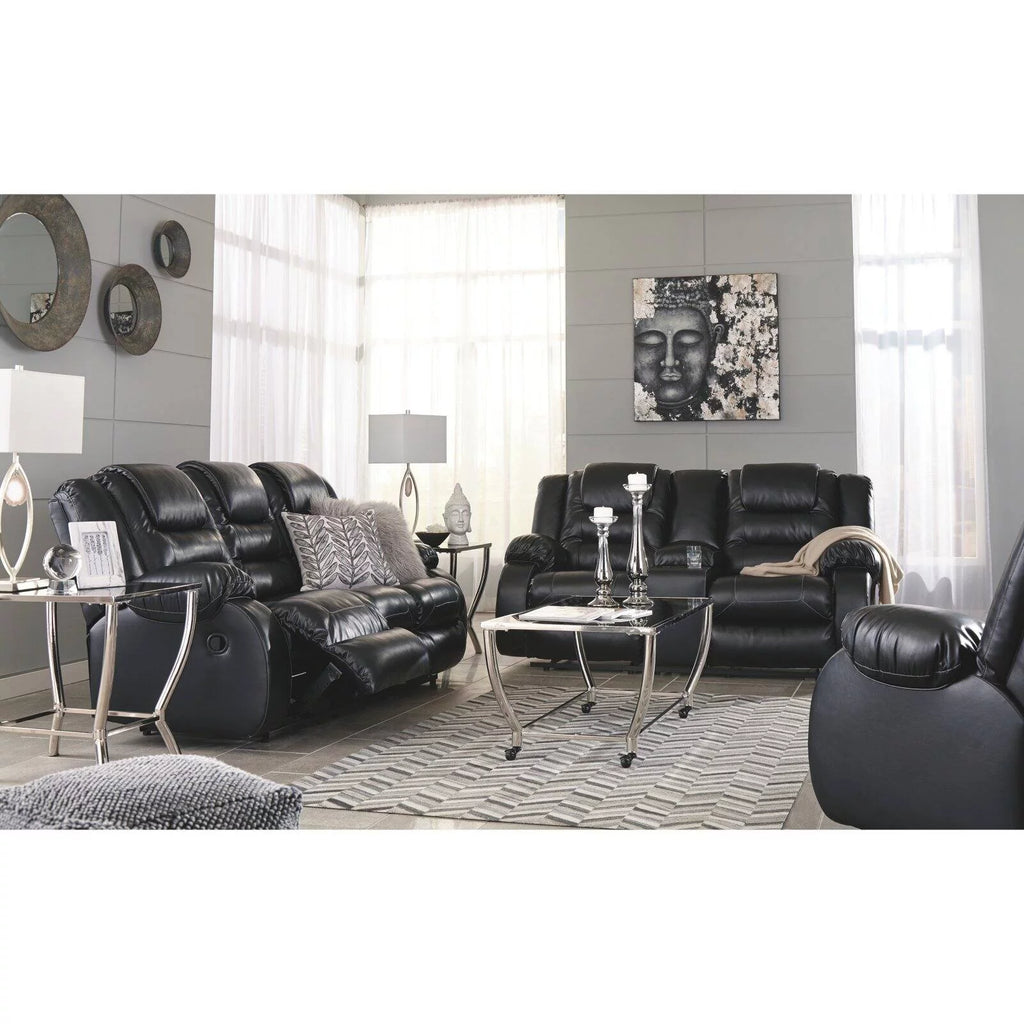 Chocolate Reclining Loveseat with Console M56542