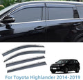 Smoke Gray Polycarbonate Window Wind Deflector with 304 Stainless Steel Trim O75158