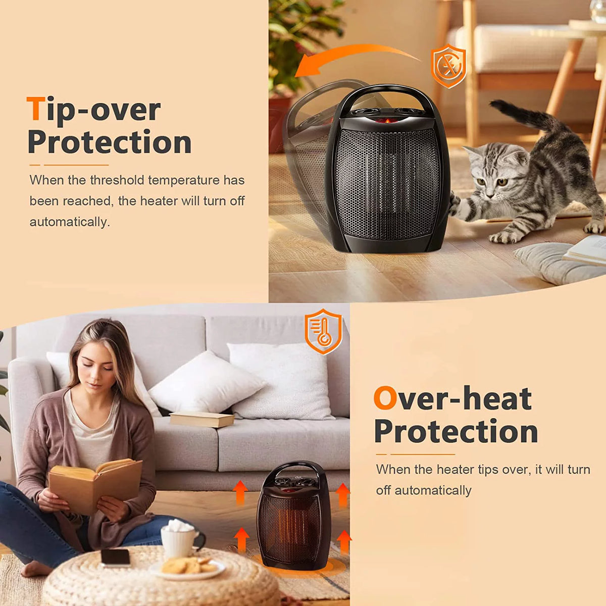 1500W Ceramic Small Space Heater T141047