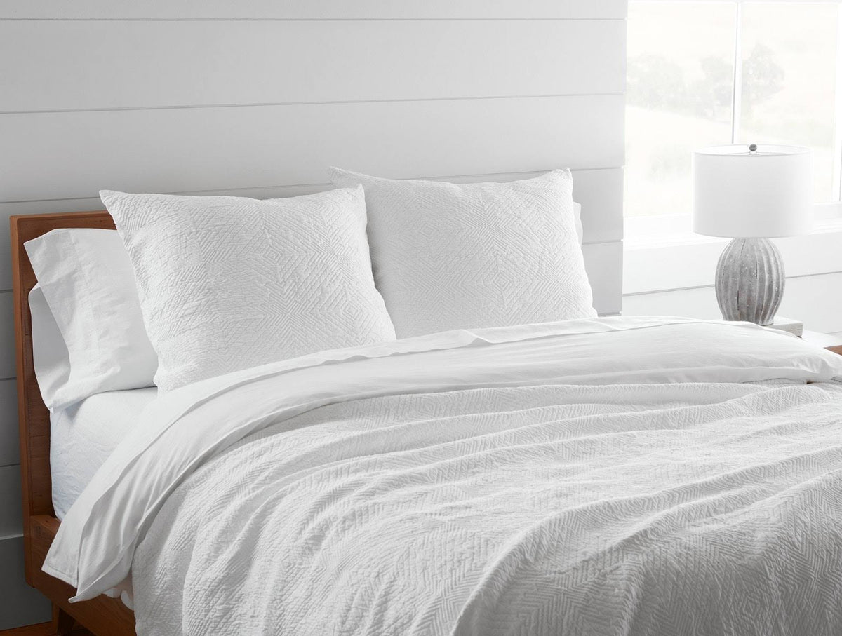 Standard Organic Matelasse Sham N5401