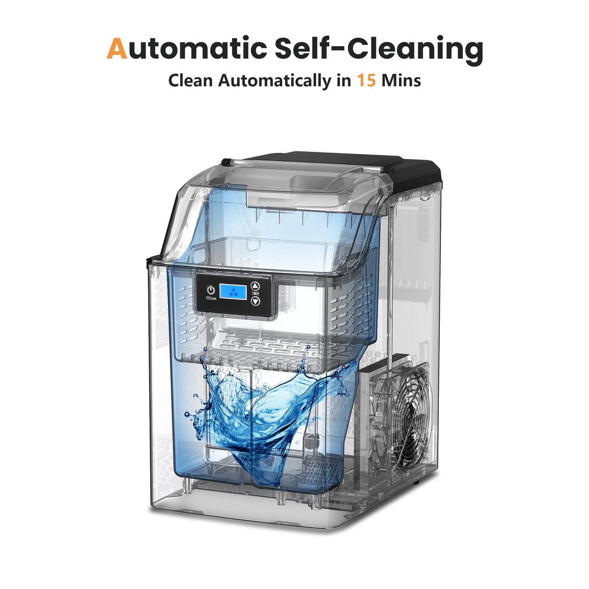 Silver Countertop Ice Maker L26344