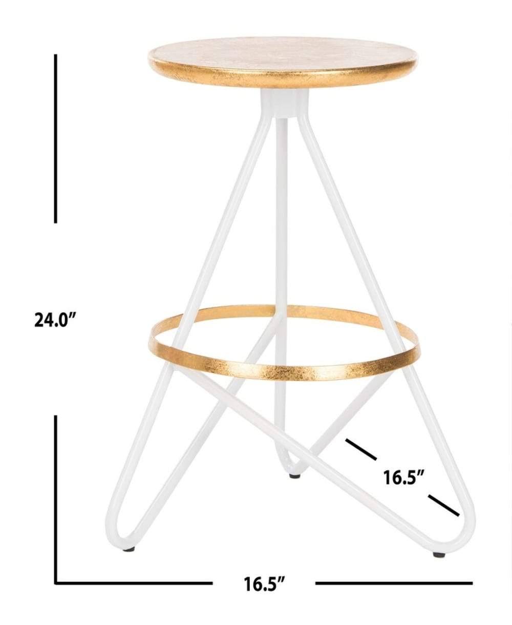 Silver Counter Stool M6268