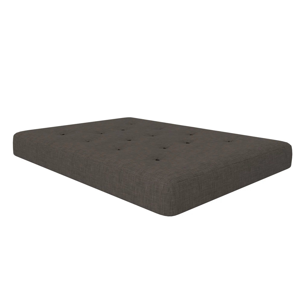 Full True Black Polyester Linen Futon Mattress Y7585
