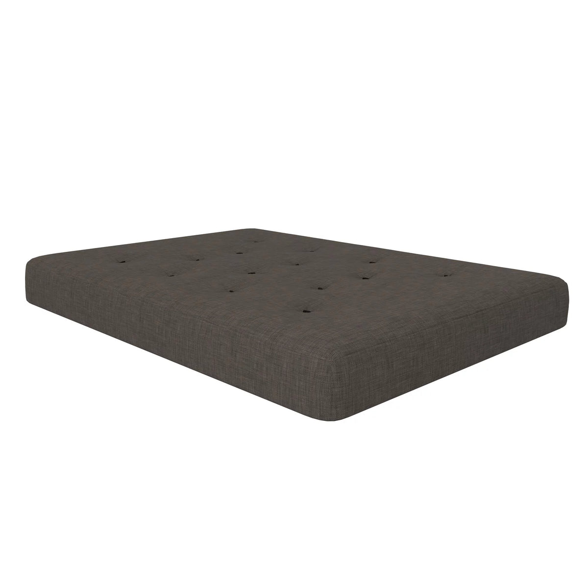Full True Black Polyester Linen Futon Mattress Y7585