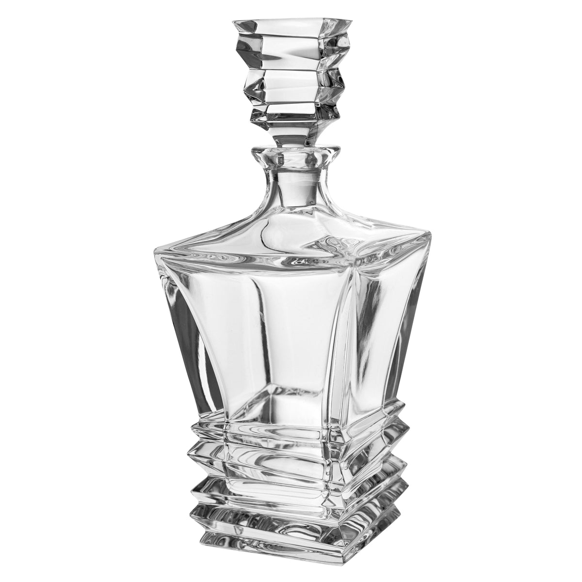 European Crystal Square Whiskey Decanter 28 oz L132694