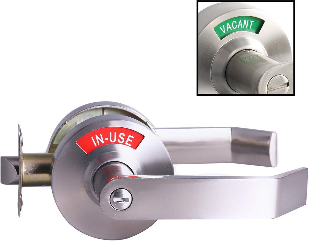 Bathroom Privacy Lever Lock with Large Indicator A46279
