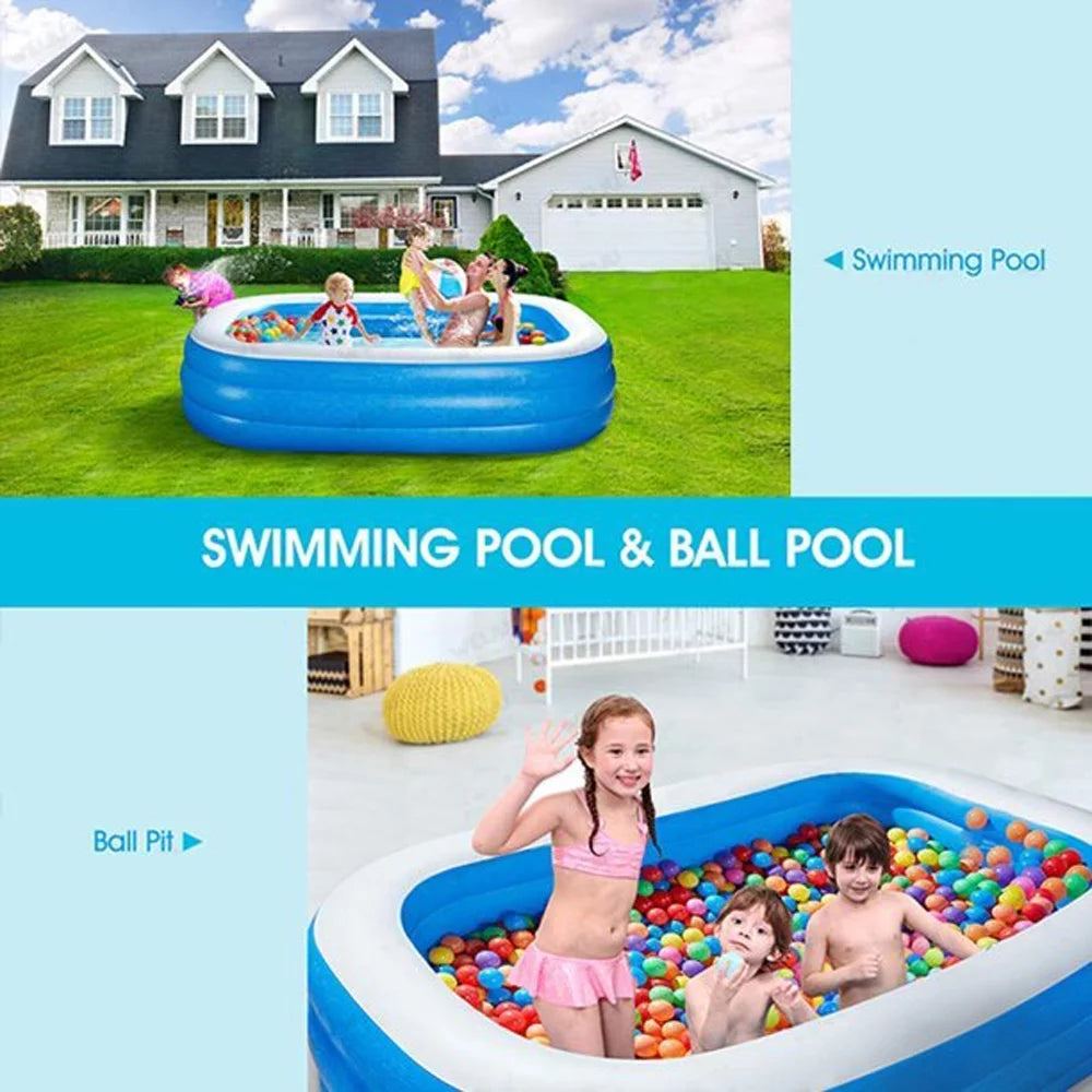 92 x 56 x 20 Rectangular Inflatable Swimming Pools T4866