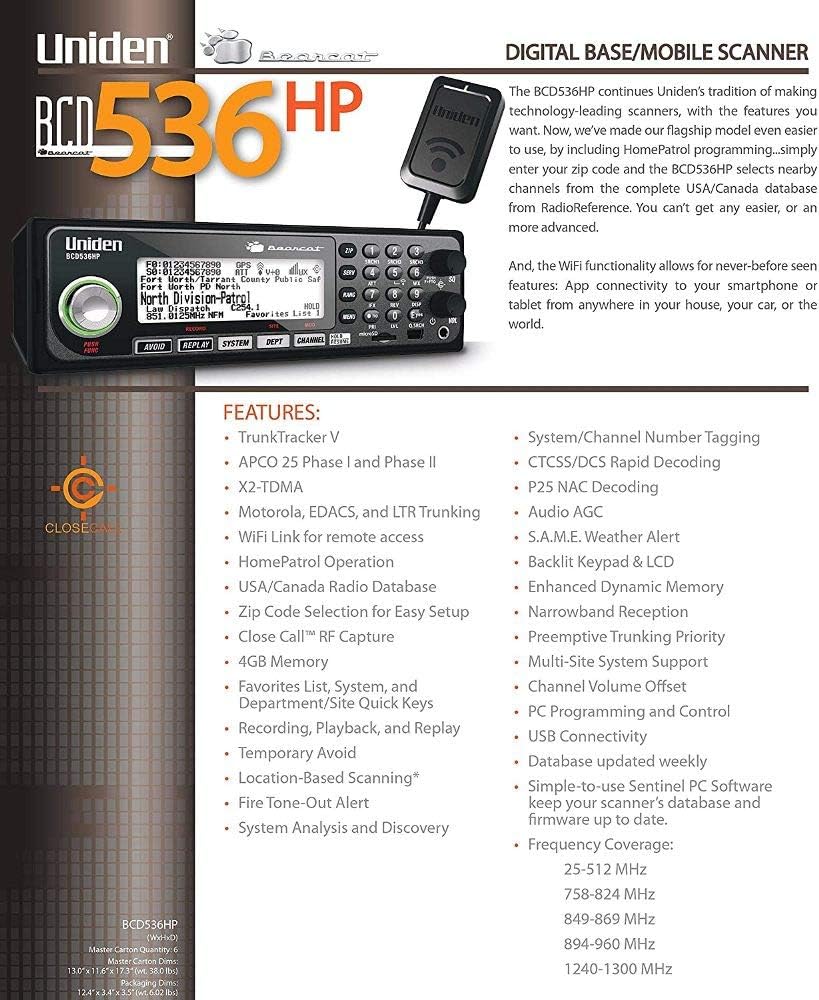 Digital Base/Mobile Scanner M69455