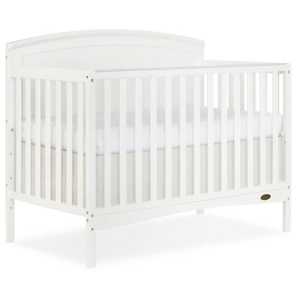 5-in-1 Convertible Full Panel Crib in White F596246