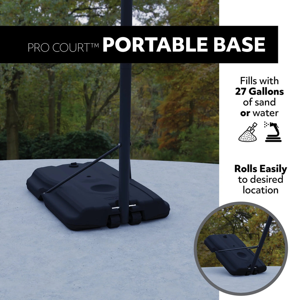 Adjustable Portable Basketball Hoop 44 inch HDPE Plastic H8876