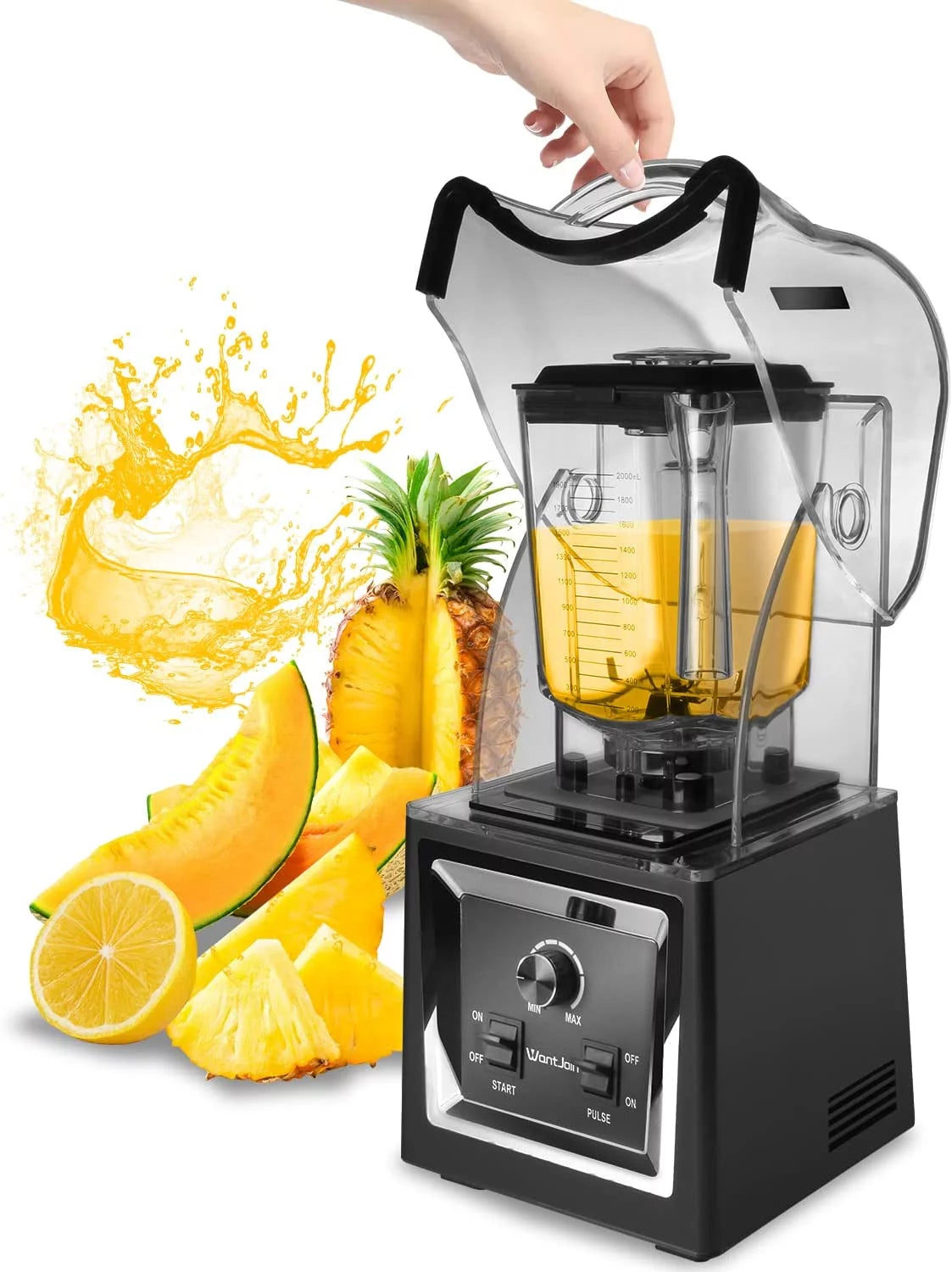 2000W 67 Oz Soundproof Quiet Commercial Blender T36691