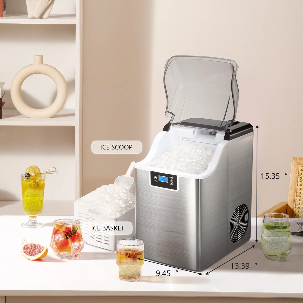 Silver Countertop Ice Maker L26344