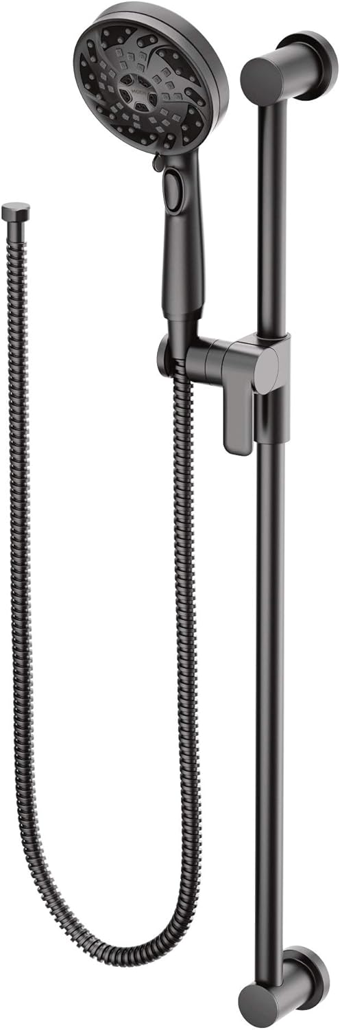 Chrome 5-Function Handshower with Slide Bar and Hose P15450