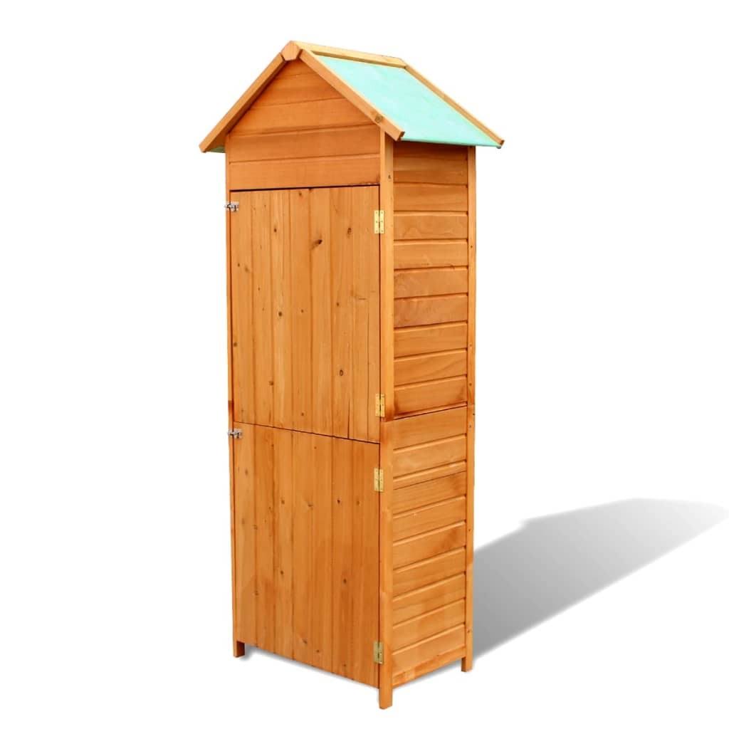 Garden Storage Cabinet Brown Y904778