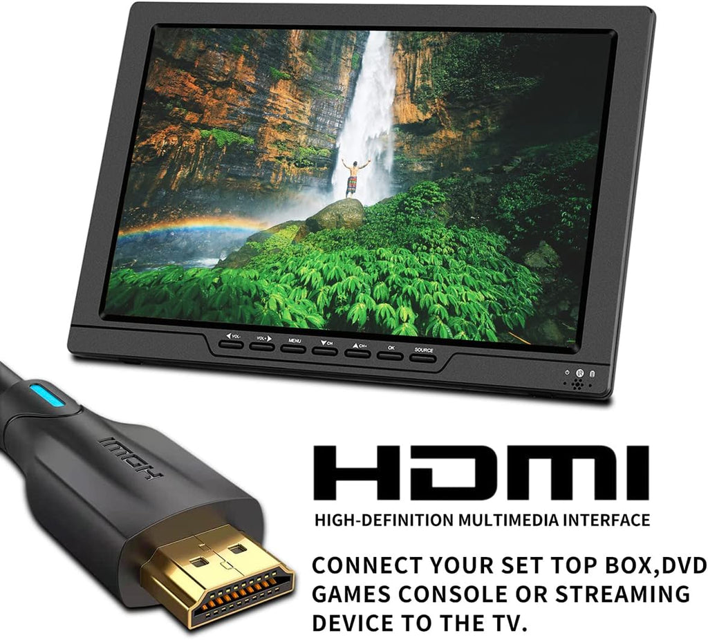13.3 Inch Portable TV with ATSC Digital TV, Rechargeable Battery, HDMI Input A956