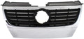 Chrome Shell Grille Assembly with Black Insert for Volkswagen Passat 2006-2010 S618869