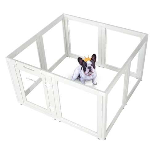 Clear Acrylic Plastic Dog Playpen, 30.3" Height, 10 PCS D955