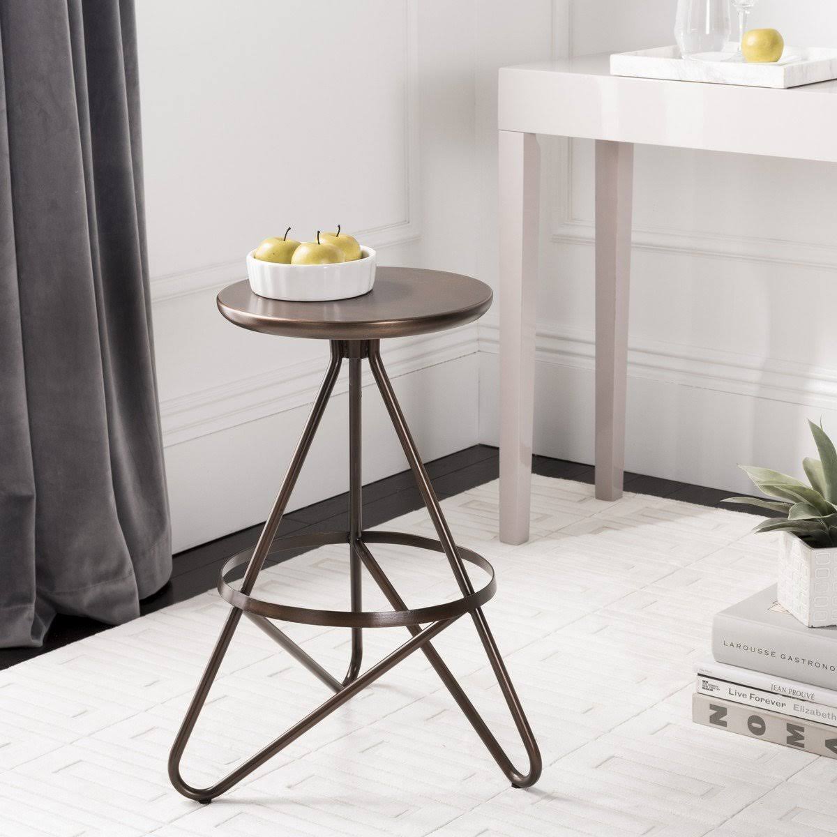 Silver Counter Stool M6268