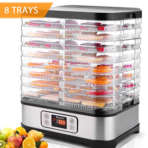 Food Dehydrator Machine with 8 Trays, 400W Digital Timer and Temperature Control, BPA Free S79259