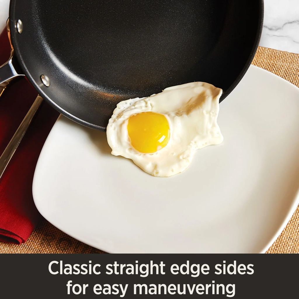 4-Quart Black Nonstick Hard Anodized Saute Pan L9055