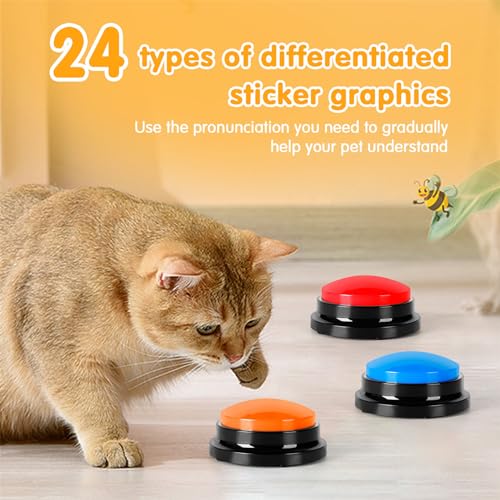 4-Pack Talking Pet Buttons B164