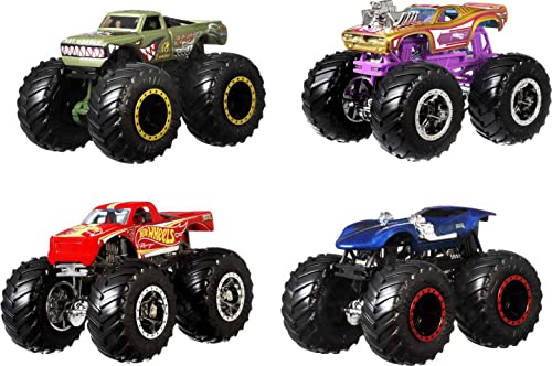 Set of 4 1:64 Scale Toy Trucks L191333
