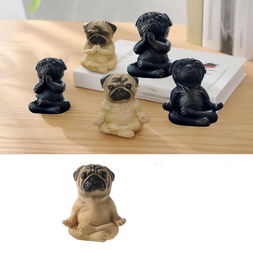 Large Meditation Sitting Dog Statue D206