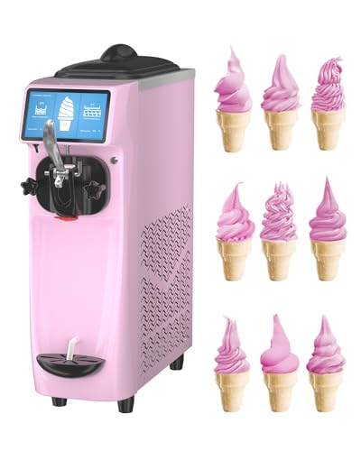 1050W Soft Serve Ice Cream Machine with 1.6 Gal Tank D437334