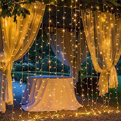 300 LED Curtain String Light, Warm White C850728