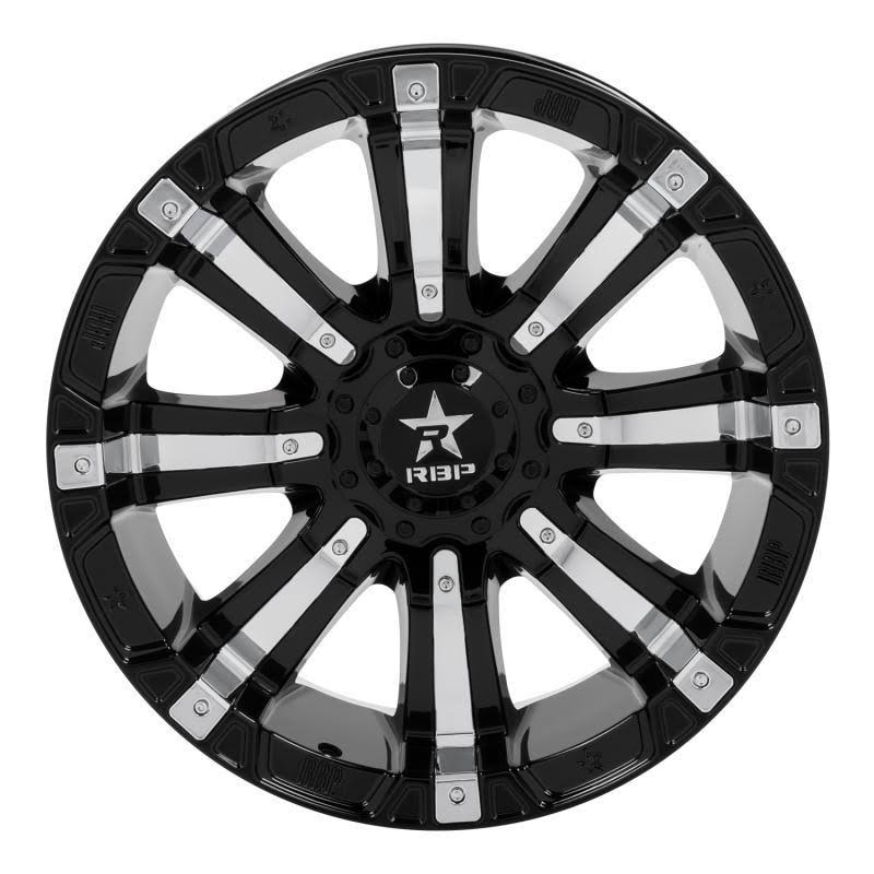 Black w/Chrome Inserts Wheel B9179