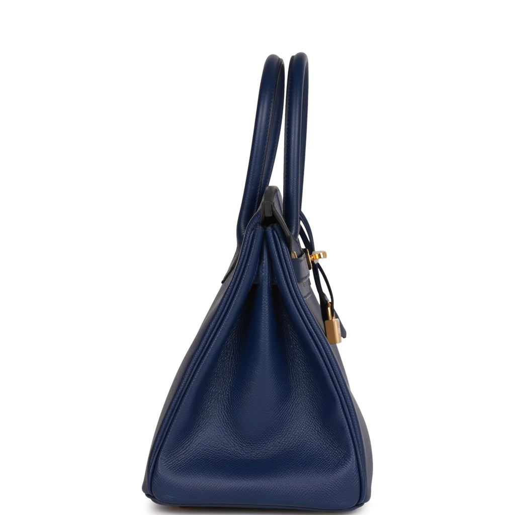 Bleu Saphir Epsom Leather Handbag Z6745