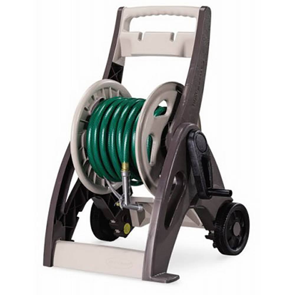 175' Resin Garden Hose Reel Cart with Leader Hose (2 Pack) L63492