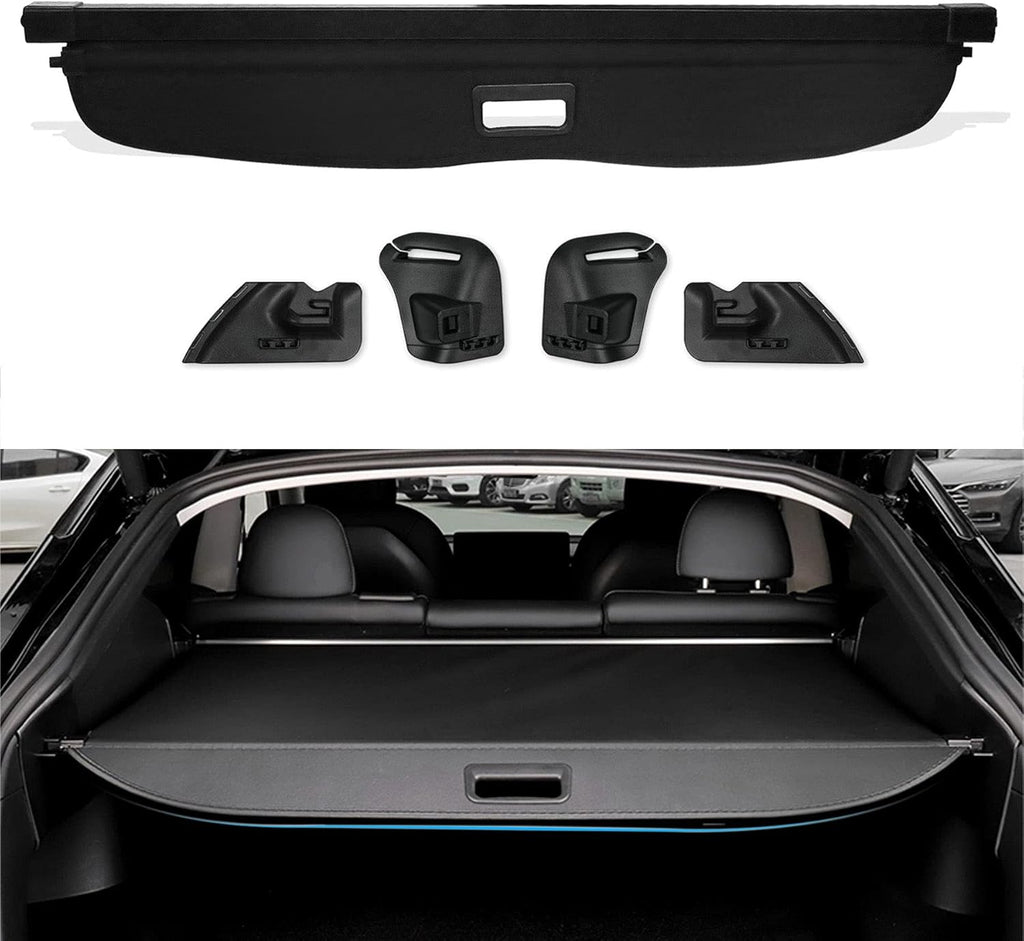 Black Waterproof Canvas Retractable Trunk Cover E545