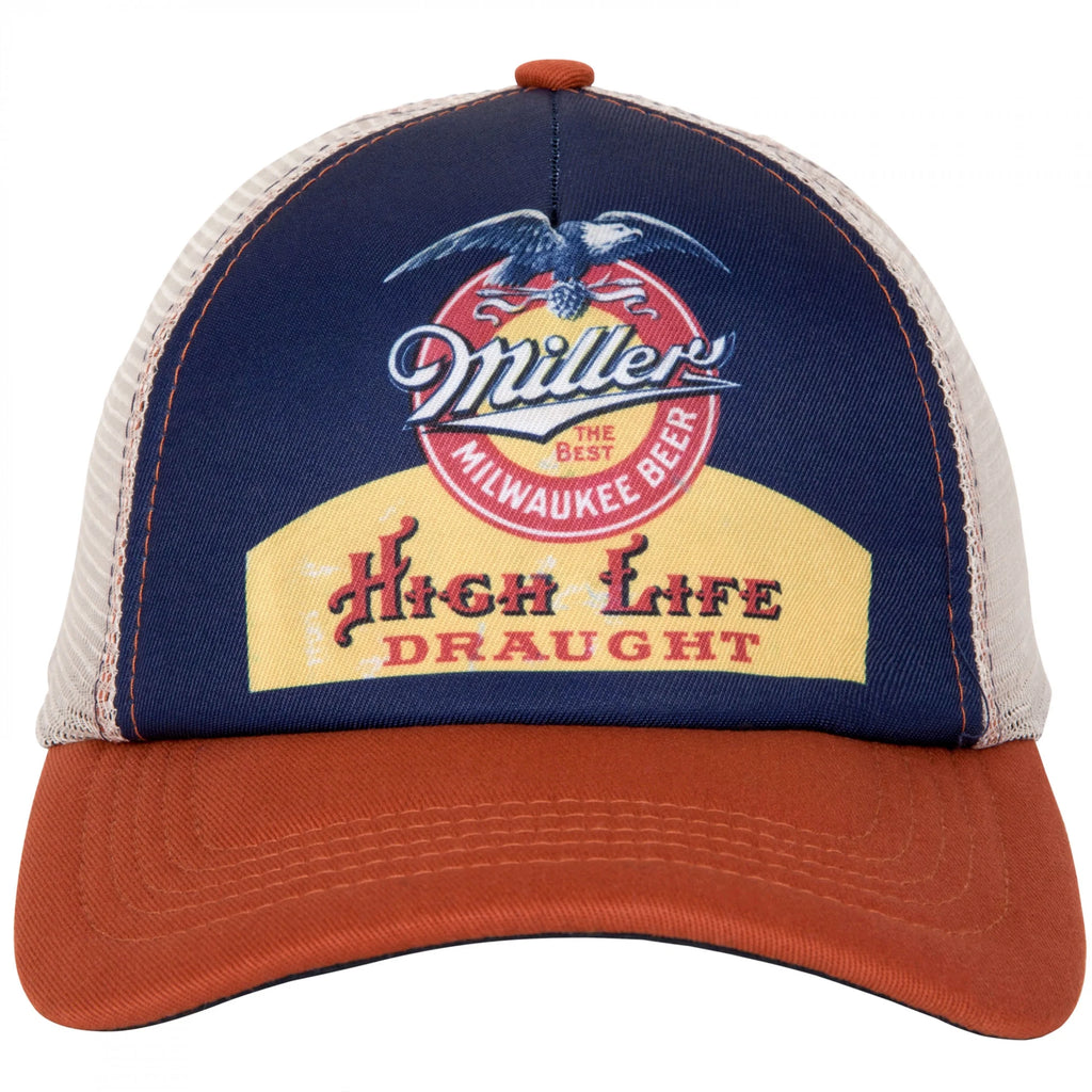 Vintage Label Mesh Back Snapback Hat A89751