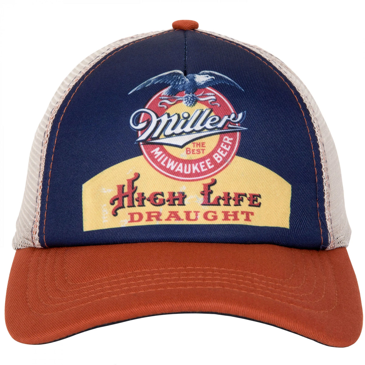 Vintage Label Mesh Back Snapback Hat A89751