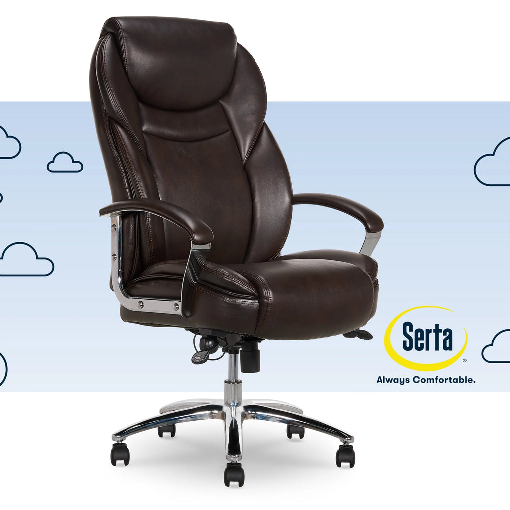 Black Bonded Leather Big & Tall Office Chair D26241