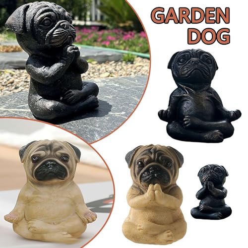 Large Meditation Sitting Dog Statue D206