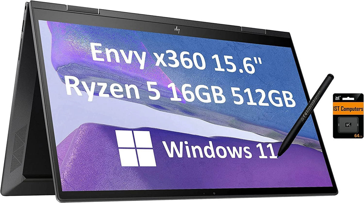 15.6" FHD 2-in-1 Touchscreen Convertible Laptop with Stylus C87793