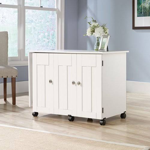 Soft White Sewing & Craft Cart T670661