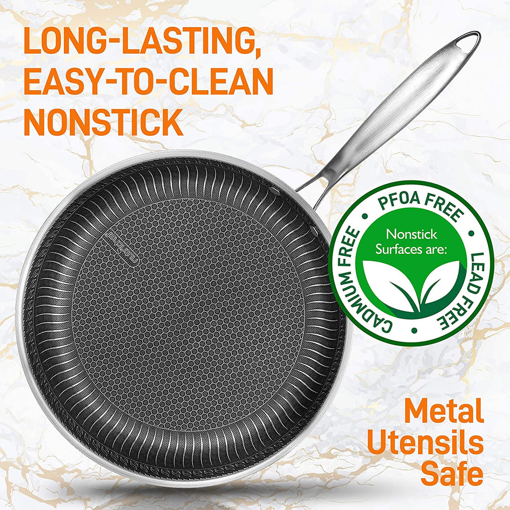 8 Inch Nonstick Triply Stainless Steel Pan B100238