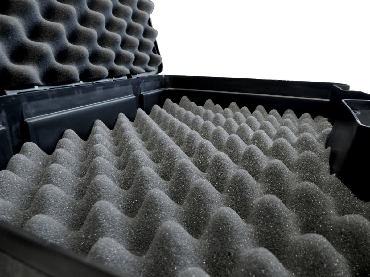 Hard Case Compatible with Shure Microphones with Customizable Foam for up to 6 Mics S209