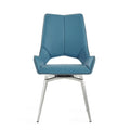 Faux Leather Swivel Dining Chairs (Set of 2) I760