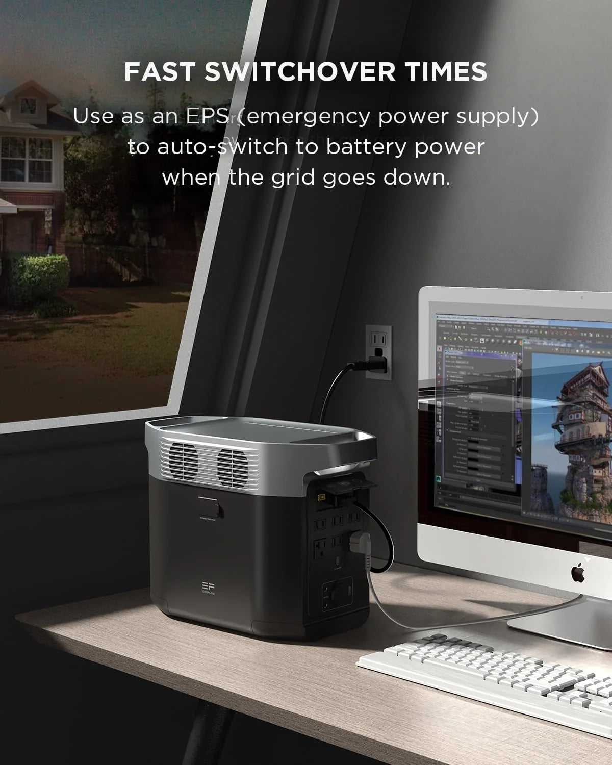 Portable Power Station 1024Wh to 2048Wh 2200W Solar Generator Z115