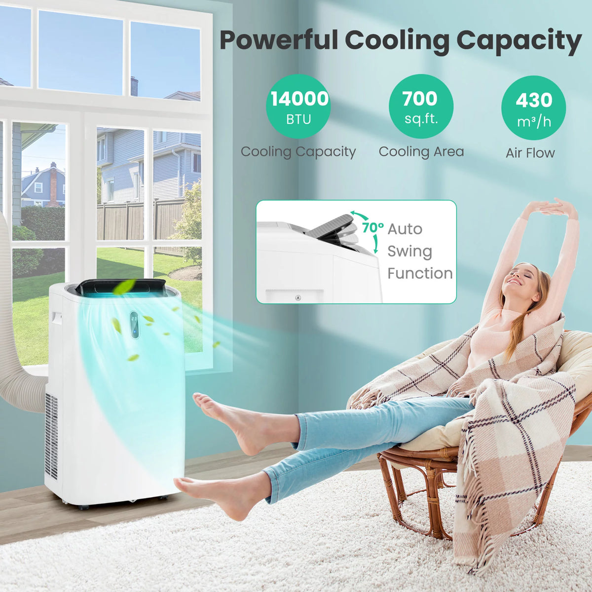 14000 BTU Portable Air Conditioner S79878