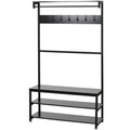 Freestanding Coat Rack in Black H321