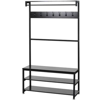 Freestanding Coat Rack in Black H321
