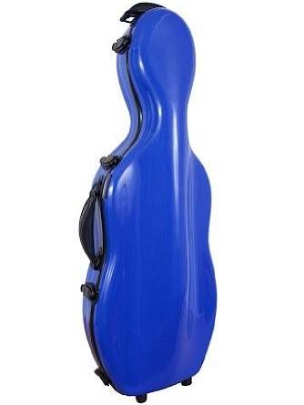 Blue Adjustable Viola Case with Wheels J7837