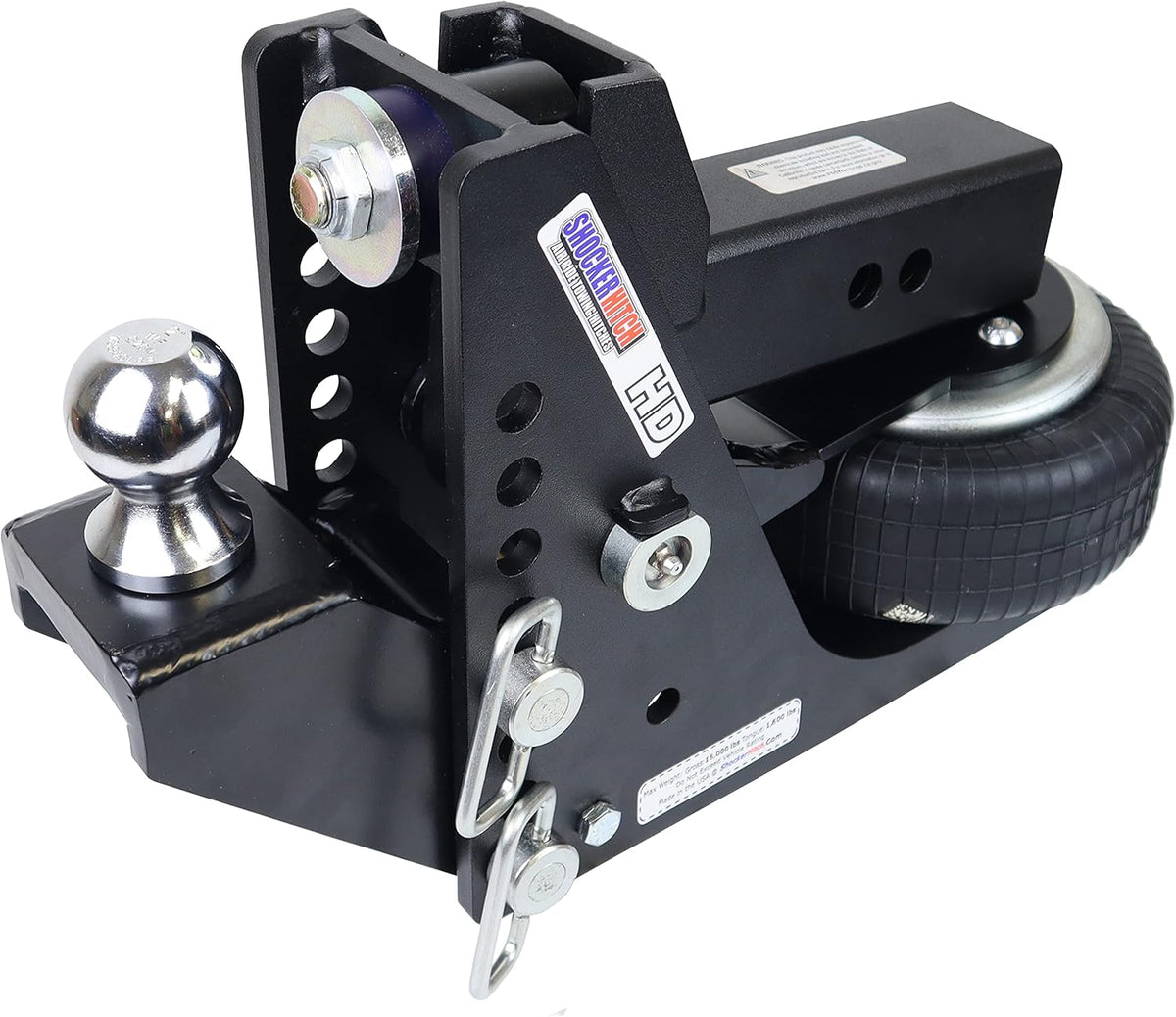 Black Air Hitch & Raised Ball Mount Q568571