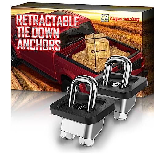 Retractable Truck Bed D Ring Anchors 3000LBS Capacity (of 2) Z18278