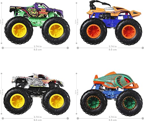 Set of 4 1:64 Scale Toy Trucks L191333